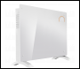 Sealey DH140 Baridi Electric Glass Panel Heater, 2000W, Thermostat Controlled 24Hr 7 Day Timer, Wi-Fi Enabled, Remote Control, White