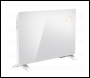 Sealey DH140 Baridi Electric Glass Panel Heater, 2000W, Thermostat Controlled 24Hr 7 Day Timer, Wi-Fi Enabled, Remote Control, White