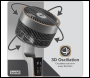 Sealey DH141 Baridi Pedestal Fan with Remote Control & 12hr Timer 12 inch  - Grey