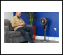 Sealey DH141 Baridi Pedestal Fan with Remote Control & 12hr Timer 12 inch  - Grey