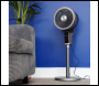 Sealey DH141 Baridi Pedestal Fan with Remote Control & 12hr Timer 12 inch  - Grey