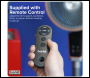 Sealey DH141 Baridi Pedestal Fan with Remote Control & 12hr Timer 12 inch  - Grey