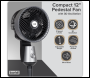 Sealey DH142 Baridi Pedestal Fan with Manual Control 10 inch  - Grey