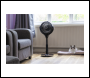 Sealey DH143 Baridi Pedestal Fan with Remote Control 10 inch  - Black