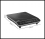 Sealey DH145 Baridi Portable Induction Hob with 1 Cooking Zone 29 x 35.5 x 7cm - Black