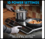 Sealey DH146 Baridi Portable Induction Hob with 2 Cooking Zones 60 x 36 x 6.5cm - Black