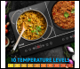 Sealey DH146 Baridi Portable Induction Hob with 2 Cooking Zones 60 x 36 x 6.5cm - Black