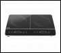 Sealey DH146 Baridi Portable Induction Hob with 2 Cooking Zones 60 x 36 x 6.5cm - Black