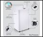 Sealey DH147 Baridi Dehumidifier with Digital Display & 24hr Timer 12L - White