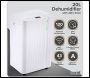 Sealey DH147 Baridi Dehumidifier with Digital Display & 24hr Timer 12L - White