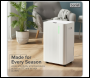 Sealey DH148 Baridi Dehumidifier with Digital Display & 24hr Timer 20L - White