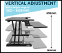 Sealey DH14 Dellonda 71cm Adjustable-Height Standing Desk Riser 15kg Capacity