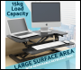 Sealey DH14 Dellonda 71cm Adjustable-Height Standing Desk Riser 15kg Capacity