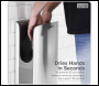 Sealey DH150 Baridi Hand Dryer with HEPA Filter & Auto-Sensor 1750W/230V - Silver