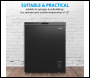 Sealey DH152 Baridi Freestanding Chest Freezer 142L Capacity - Black