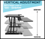 Sealey DH15 Dellonda 89cm Adjustable-Height Standing Desk Riser 15kg Capacity