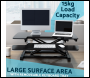Sealey DH15 Dellonda 89cm Adjustable-Height Standing Desk Riser 15kg Capacity