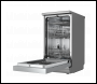 Sealey DH166 Baridi Slimline Freestanding Dishwasher 45cm Wide 10 Place Settings - Silver