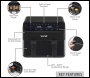 Sealey DH172 Baridi Dual Zone Air Fryer 8L with 8-in-1 Functions Touch Controls, Easy-Clean, Black - DH172