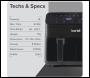 Sealey DH172 Baridi Dual Zone Air Fryer 8L with 8-in-1 Functions Touch Controls, Easy-Clean, Black - DH172