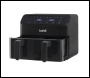 Sealey DH172 Baridi Dual Zone Air Fryer 8L with 8-in-1 Functions Touch Controls, Easy-Clean, Black - DH172
