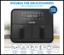 Sealey DH172 Baridi Dual Zone Air Fryer with 8 Preset Functions 8L Capacity
