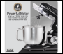 Sealey DH173 Baridi 1500W Stand Mixer with Accessories 6L - Black