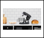 Sealey DH173 Baridi 1500W Stand Mixer with Accessories 6L - Black