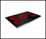 Sealey DH175 Baridi Integrated Ceramic Hob with 5 Cooking Zones 77cm - Black Glass