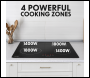 Sealey DH176 Baridi Integrated Induction Hob with 4 Cooking Zones 60cm 6800W Output
