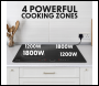 Sealey DH177 Baridi Integrated Induction Hob with 4 Cooking Zones 60cm 2800W Output