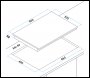 Sealey DH180 Baridi Integrated Induction Hob with 5 Cooking Zones 90cm 9300W Output