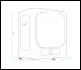 Sealey DH192 Baridi Tabletop Tumble Dryer with Analogue Controls 2.5kg Capacity - White