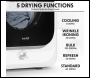 Sealey DH192 Baridi Tabletop Tumble Dryer with Analogue Controls 2.5kg Capacity - White