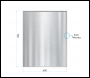 Sealey DH193 Baridi Splashback for Cooker Hoods 60 x 75cm - Stainless Steel
