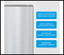 Sealey DH193 Baridi Splashback for Cooker Hoods 60 x 75cm - Stainless Steel