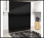 Sealey DH194 Baridi Splashback for Cooker Hoods 60 x 75cm - Black