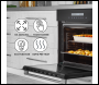 Sealey DH199 Baridi Integrated Fan-Assisted Electric Oven 60cm 72L Capacity - Black