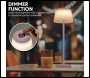 Sealey DH215 Dellonda Rechargeable Table Lamp for Home Office Restaurant RGB Colours