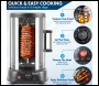 Sealey DH216 Baridi Vertical 360° Rotisserie Smokeless Grill 21L Capacity