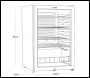 Sealey DH223 Baridi Under-Counter Drinks/Beer & Wine Fridge 115L Capacity