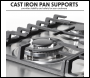 Sealey DH225 Baridi Gas Hob with 4 Cooking Zones 60cm - Stainless Steel