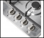 Sealey DH225 Baridi Gas Hob with 4 Cooking Zones 60cm - Stainless Steel