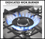 Sealey DH225 Baridi Gas Hob with 4 Cooking Zones 60cm - Stainless Steel