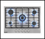 Sealey DH227 Baridi Gas Hob with 5 Cooking Zones 70cm - Stainless Steel
