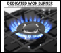 Sealey DH228 Baridi Gas Hob with 5 Cooking Zones 70cm - Black