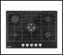Sealey DH228 Baridi Gas Hob with 5 Cooking Zones 70cm - Black