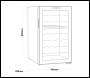 Sealey DH236 Baridi 52 Bottle Dual Zone Wine Fridge & Cooler