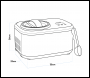 Sealey DH238 Baridi Automatic Churning Ice Cream Machine 1L Capacity - Black