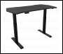Sealey DH241 Dellonda Carbon Fibre Effect Electric Height Adjustable Standing Desk, 1400 x 700mm Dual Motor 100kg
